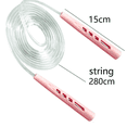 thumbnail image 2 of Speed Rope, Lightweight PVC Skipping-Free Jump Rope for Boxing, Fitness, Martial Arts - Pink Handle + Crystal Rope, 2 of 6