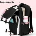 thumbnail image 7 of Backpack for School Color-blocking Sports Backpack for Teens School Students Bookbag/Black, 7 of 7