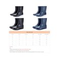 thumbnail image 2 of Gomelly Mens Rubber Boot Slip Resistant Rain Boots Lightweight Garden Shoes Casual Mid Calf Work Waterproof Black Black Background 9.5, 2 of 2