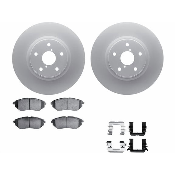 Front Brake Pad and Rotor Kit - Compatible with 2015 - 2019 Subaru Outback - Dynamic Friction