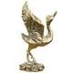 thumbnail image 2 of Estatua de grulla china en miniatura, figura de grulla de latón, decoración del hogar, regalo de inauguración de la casa, 2 of 7