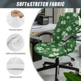 thumbnail image 6 of Xoenoiee Green Shamrock Music Note Print Computer Office Chair Cover, 1 Piece Stretchable Universal Chair Covers St. Patrick's Day Decoration Rotating Chair Slipcover with Elastic Bottom, S, 6 of 7