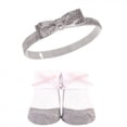 thumbnail image 7 of Hudson Baby Girl Headband and Socks Giftset, Silver Ballet, One Size, 7 of 7