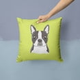 thumbnail image 2 of Checkered Cute Dog Face Fabric Decorative Pillow, 2 of 4