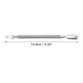 thumbnail image 4 of Unique Bargains 1 Pc Double-side Cuticle Pusher Multi-function Manicure Pedicure Nail Tools 5.35" Length Silver Tone, 4 of 6