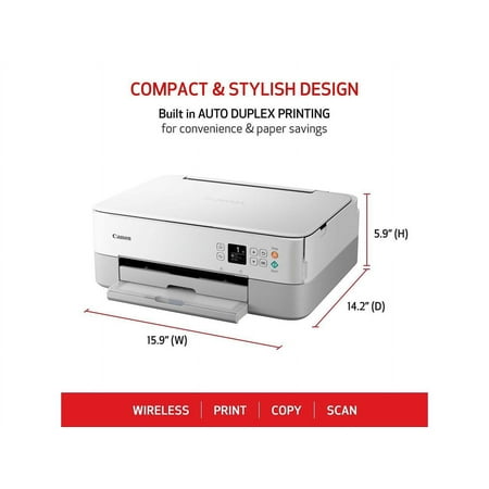 Canon - PIXMA TS6420a Wireless All-In-One Inkjet Printer - White