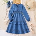 thumbnail image 2 of Afdoent Toddler Girls Dress Kids Elegant Long Sleeve For Girls Lace Dress Autumn Wear Outfits Comfortable Twirl Flowy Party Dress 7-8 Years, 2 of 9