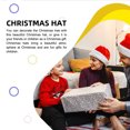 thumbnail image 3 of Bewildely Gorro de Navidad reutilizable, transpirable, agradable a la piel, gorros suaves, buena elasticidad, gorros de Navidad ligeros, decoración para Kits de decoración para fiestas Bewildely HA069650-00, 3 of 6