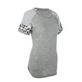 thumbnail image 6 of Women's Short Sleeve Tops Leopard Color Block T Shirt Casual Crew Neck Leopard Striped Raglan Sleeve T Shirts, 6 of 9