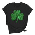 thumbnail image 5 of St Patricks Day Shirt for Women Shamrock St Paddys Day T-Shirt Clover Tee Top, 5 of 8
