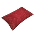 thumbnail image 3 of Naloa Vintage Burgundy Pillowcase, Throw Pillowcase, Wrinkle-Free, Stain-Resistant with Hidden Zipper for Bedroom Sofa - 20"x30", 3 of 9