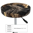 thumbnail image 4 of Pofeuu Vintage Metal Dragon Print Round Bar Stool Covers - Super Soft and Washable Elastic Stool Cushion Slipcover Easy Clean Velvet-12 inch, 4 of 7