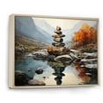 thumbnail image 2 of Designart "Echoes of the Spiritual Stone I" Landscapes Floater Framed Canvas Wall Art, 2 of 7
