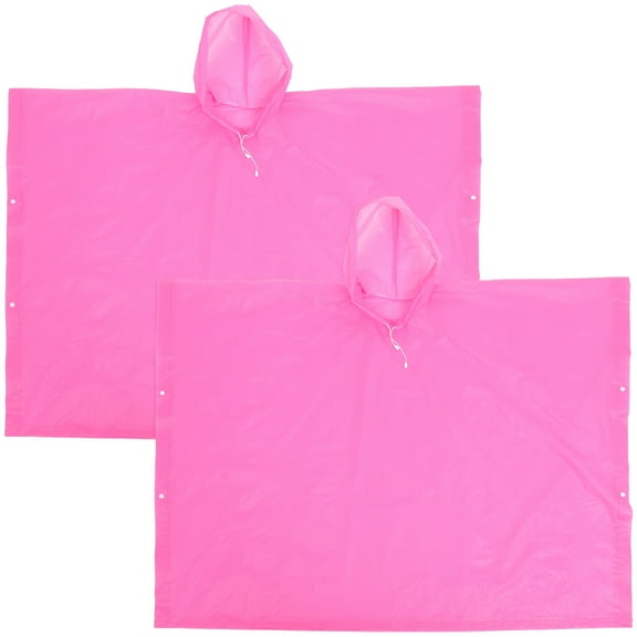 MLINS  2 Pcs Waterproof Rain Ponchos for Adults Hooded Raincoat Travel