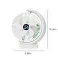 thumbnail image 7 of Desk Fan Rechargeable, USB Battery Operated Fan 3 Speed, Small Box Fan For Bedroom Office Home, 7 of 7