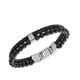thumbnail image 2 of Pulsera Fossil JF02763040 de piel negra con cuentas de 18-20 cm, 2 of 4