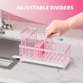 thumbnail image 4 of Black Sponge Holder for Kitchen Sink, Sink Caddy Organizer with High Brush Holder, Kitchen Countertop Organizers and Storage Essentials, Rustproof 304 Stainless Steel, Soap Dispenser Organize, 4 of 7