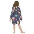 thumbnail image 7 of FORMRS Niños Bathrobe Unisex Hooded Robe Soft Plush Pajamas Sleepwear, Size 7-9T, Red Jellyfish, 7 of 7