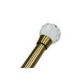 thumbnail image 2 of Linen Avenue Faceted Acrylic Single Window Curtain Rod Set, 66 to 120-inch, Brass, 2 of 5