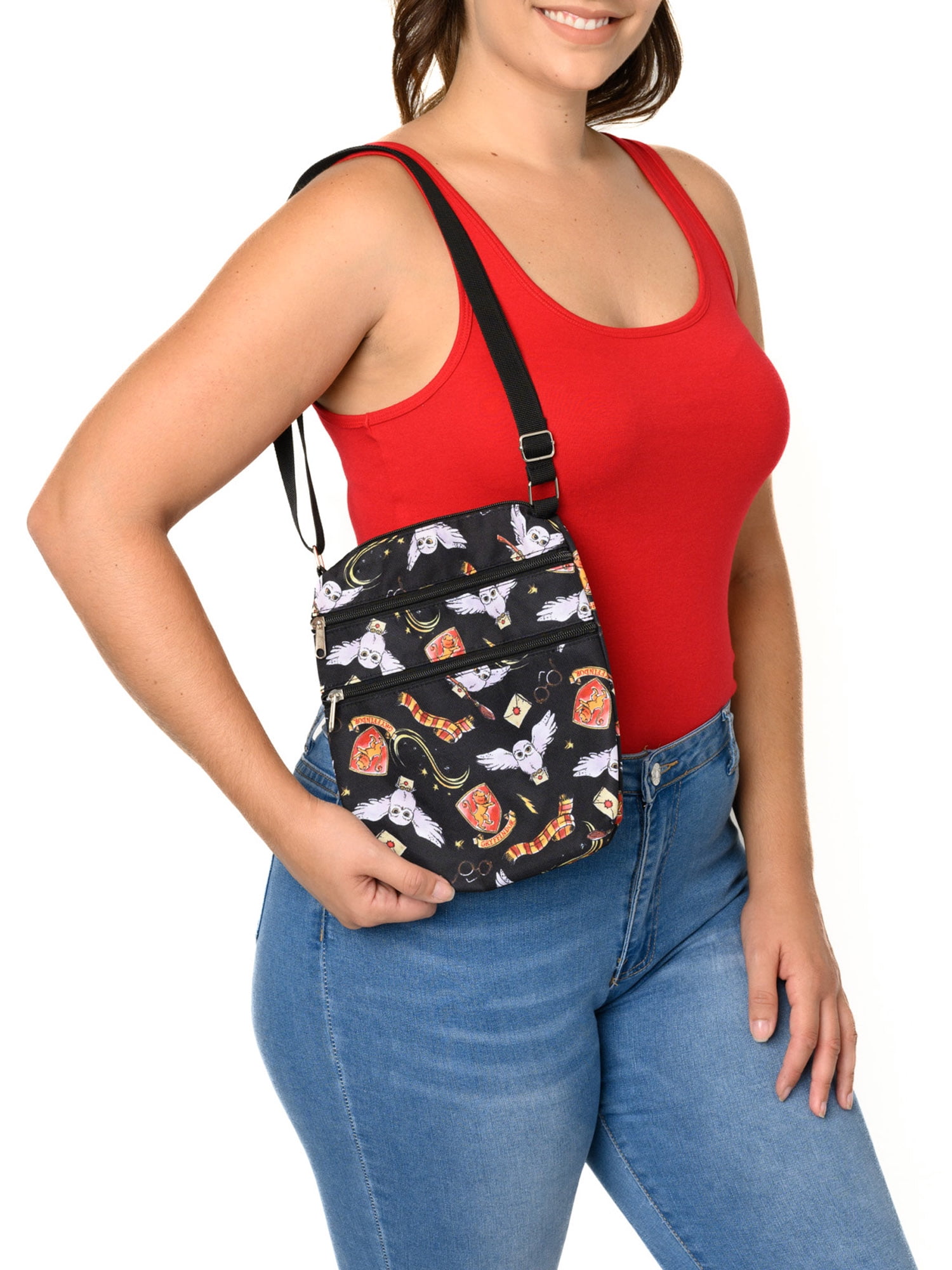 Harry Potter Passport Bag Travel Crossbody Purse Gryffindor Hedwig