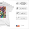 thumbnail image 4 of Tee Hunt Dean Russo Colorful Lion Head T-Shirt Wild Life King Roar Men's Tee, Ash Gray, 3X-Large, 4 of 5