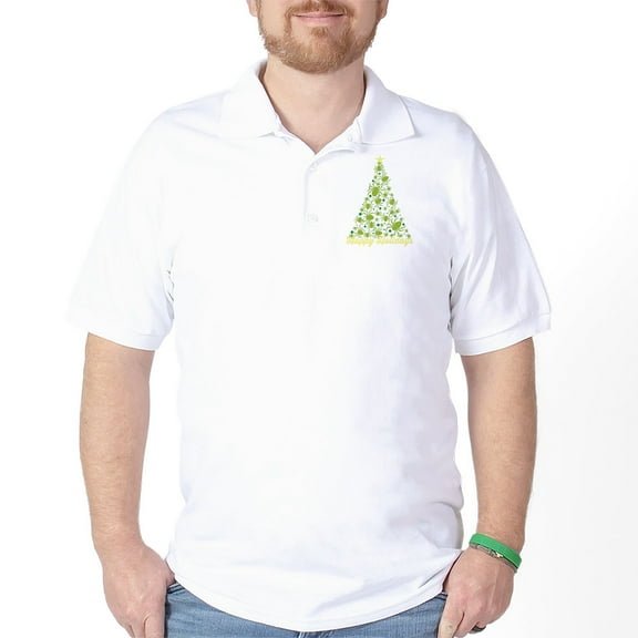 CafePress - Spider Christmas Tree Golf Shirt - Golf Shirt, Pique Knit Golf Polo