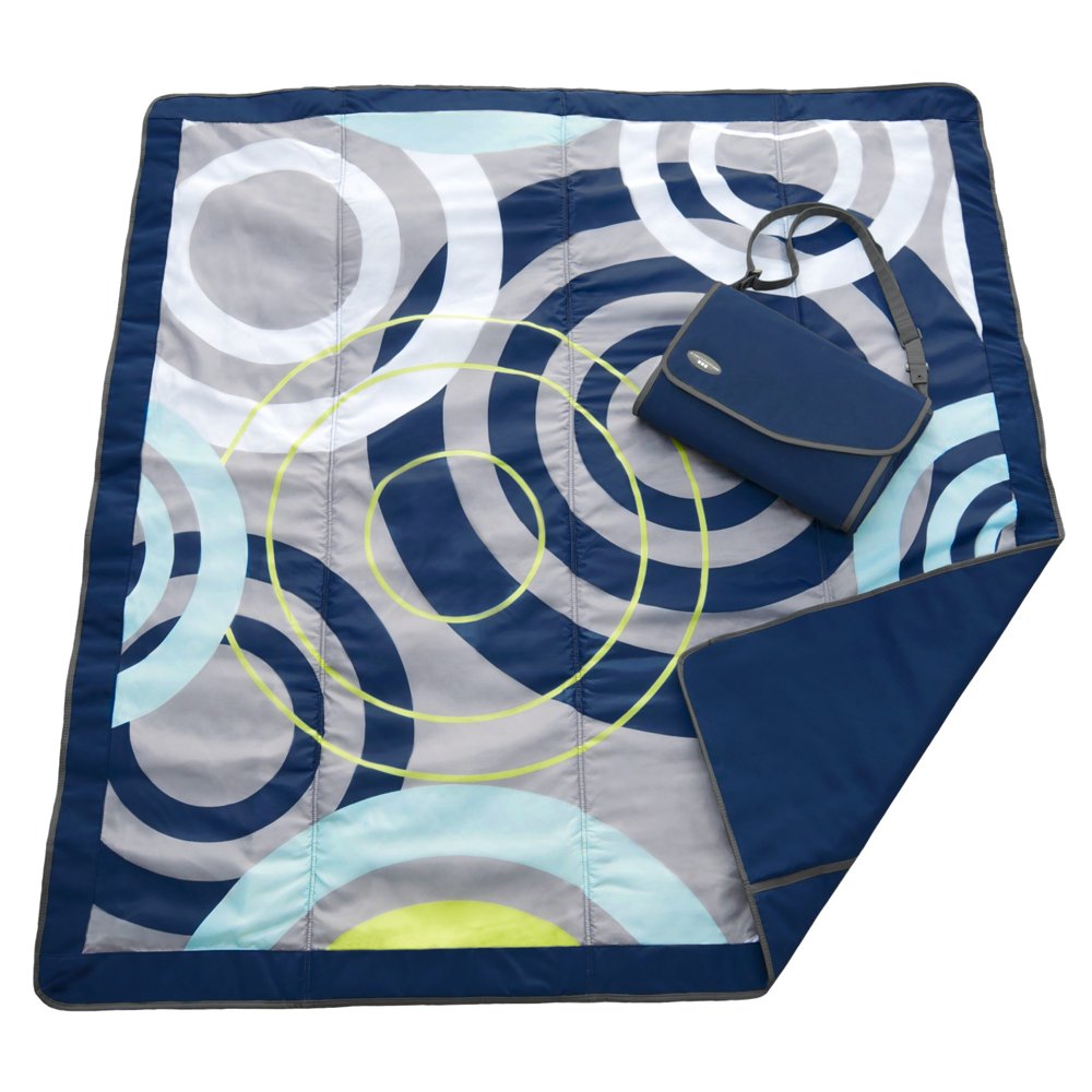 JJ COLE Outdoor Blanket 7 X 5 Blue Orbit