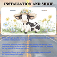 thumbnail image 3 of 1 Pcs 2D Flat License Plate Covers & Frames, Cute Cow in Flower For Decorative Front, Waterproof For Decoration Aluminum License Plate Covers & Frames Cover For Men Women, 12" X 6", 3 of 7