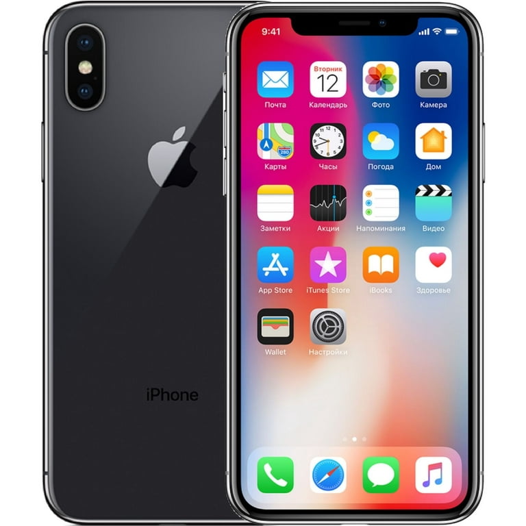 Apple iPhone X (iPhone 10) 64GB 256GB Unlocked Space Grey/Silver Good  Condition