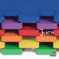 thumbnail image 6 of Norsk Kids Puzzle Play Mats Interlocking EVA Foam Floor Tiles Solid Color, 24 Tiles - 96 Sq. Ft., 1/2" Thick, Rainbow Pack, 6 of 10
