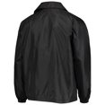 thumbnail image 4 of Men's Dunbrooke Black San Francisco 49ers Coaches Classic Raglan Full-Snap Windbreaker Jacket, 4 of 4