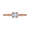 thumbnail image 3 of 1/2 Carat Prong Set Diamond Engagement Ring Band in 14K Rose Gold (Ring Size 10.25), 3 of 4