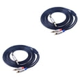 thumbnail image 1 of Monstrate Adaptador de Cable de Audio TRS Dual RCA de 6,35mm conector mezclador de instrumentos de estudio accesorios Multimedia de micrófono de 3 metros 2Conjunto, 1 of 6