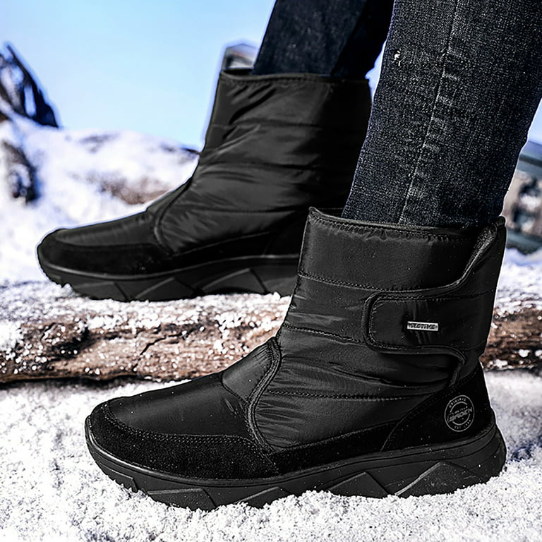 HSMQHJWE Mens Winter Snow Boots Size 10 Boot Gaiters For Men Hunting In  Snow New Waterproof Men Boots Fashion Snow Boots For Winter Shoes Casua  Ankle