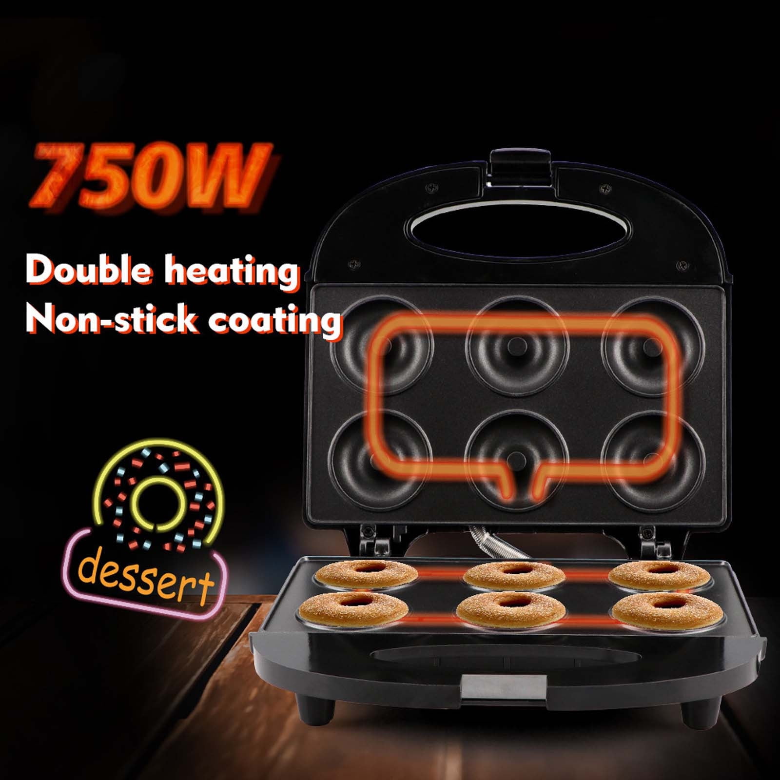 Qholemyo Mini Double Sided Heating Food Maker Fully Automatic Home Breakfast Station Kitchen Appliances