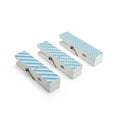 thumbnail image 4 of Melannco Set of 3 1-inch X 6-inch Oversized Clothespin-Blue and White, 4 of 6