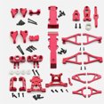 thumbnail image 1 of ZheElen 52pcs Upgrade Metal Parts Kit E-REVO MONSTER Slash Aluminum Alloy For Short Course Durable Full Metal RC Car Accessories Red, 1 of 6