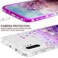 thumbnail image 5 of Samsung Galaxy Note 20 Case w/[Temper Glass] Cute Glitter Liquid Quicksand Floating Sparkle Bling Girls Women - Clear/Purple, 5 of 5