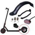 thumbnail image 2 of de luces traseras con gancho de soporte de guardabarros trasero de repuesto apto para scooters eléctricos - Negro Sunnimix guardabarros trasero scooter, 2 of 8