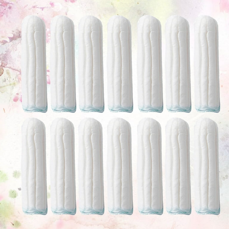 Menstrual pads 100Pcs Swab Tampons Organic Cotton Vaginal Tampons Replace  Menstrual Cup Feminine Hygiene Sanitary Towel Women Pads (Large Type) 
