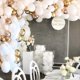 thumbnail image 3 of White Balloon Arch Garland Kit, 124Pcs White Gold Confetti Latex Balloons for Girls Birthday Shower Wedding Graduation Anniversary Bachelorette P, 3 of 4