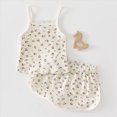 thumbnail image 2 of HCNTES Girls Toddler Baby Summer Clothes 3 6 12 18 Months 2T 3T 4T 5T Girls Outfits Sleeveless Tank Top and Shorts Set 4th of July Outfits for Girls, 2 of 7