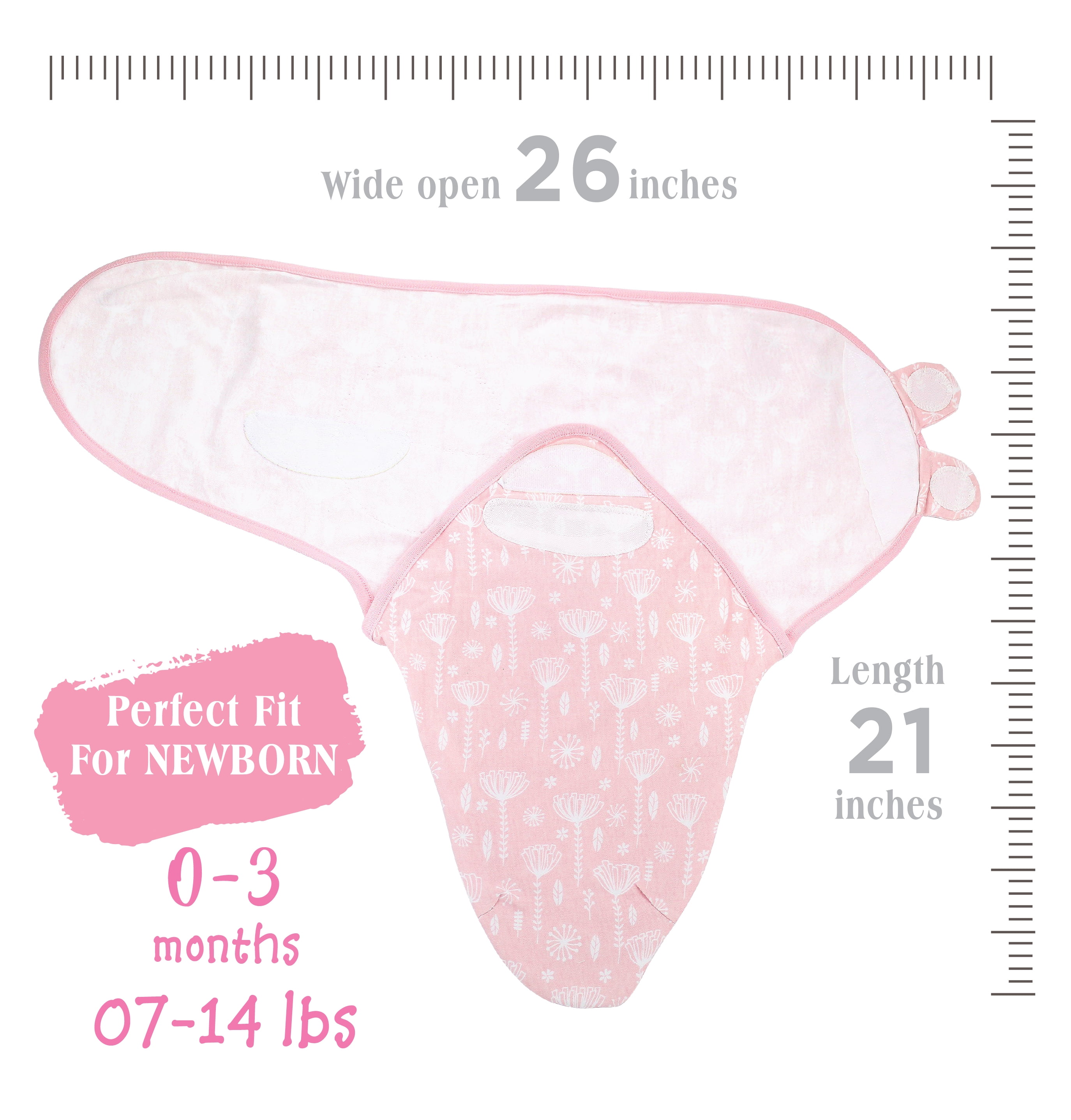 Bublo Baby Swaddles for Newborns 0–3 Months, Organic Cotton Baby Swaddle Blanket, Infant Swaddle Sack, Baby Swaddles 0–3 Months, Newborn Sleep Sacks, Baby Blanket Sleep Sack for Baby Boys & Girls