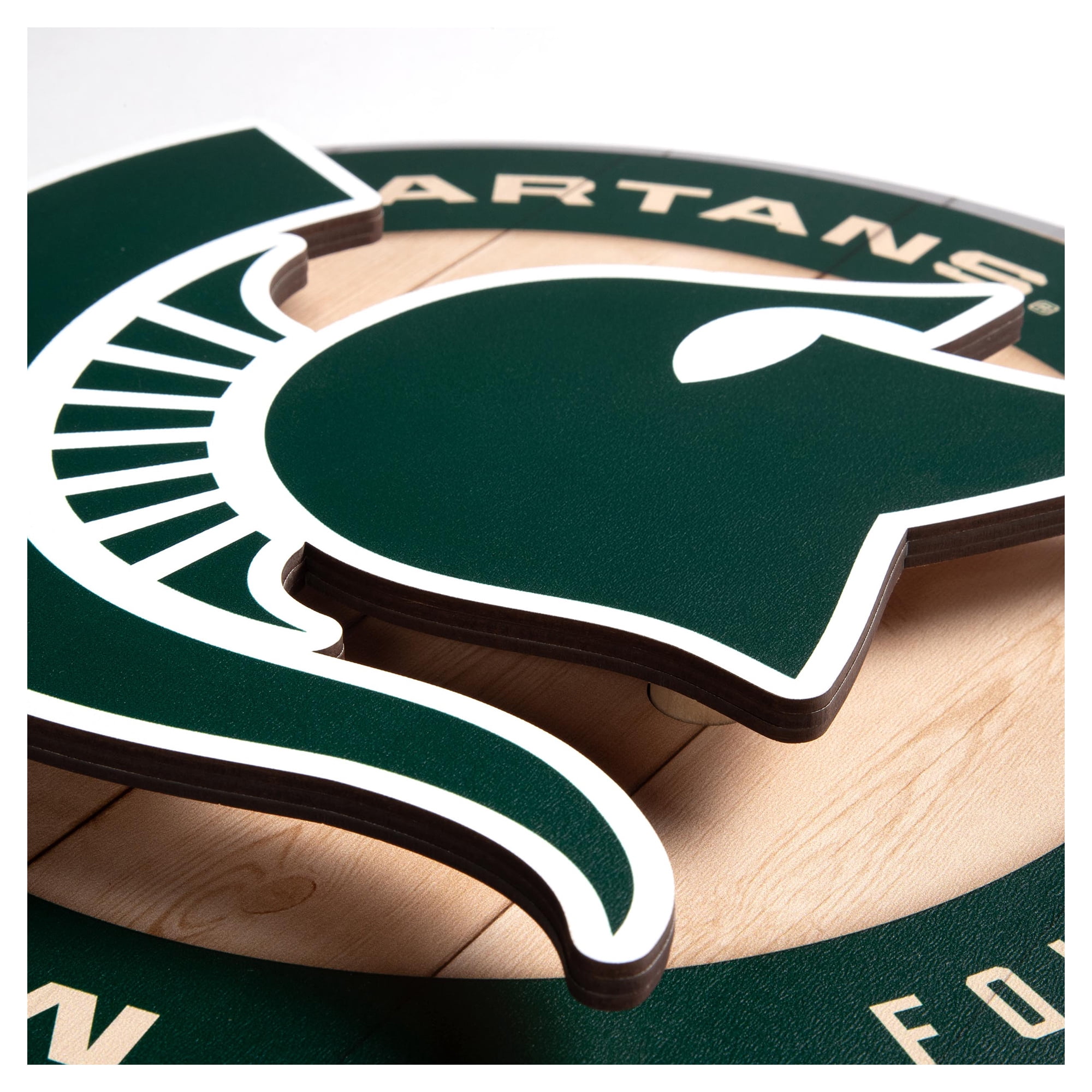 IDNA Michigan State Spartans 15" x 15" 3DX Logo Circle Backer Wall Art
