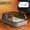 Grey, variant on Cat Litter Box Semi-enclosed Thickening Kitty Sandbox High Side Splashproof Pet Bedpans Supplies Pet Toilet Kitten Tray Bedpan