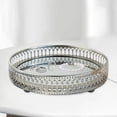 thumbnail image 6 of Esquirla Elegant Mirrored Decorative Tray, Mirror Tray, Tray, Jewelry Trinket Tray for Dressing Table, Dresser Decoration Round S, 6 of 8
