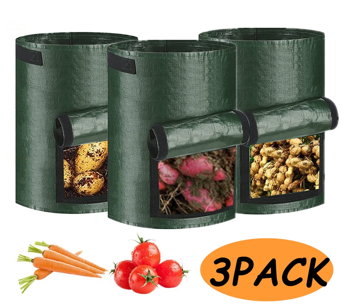 Garden Potato Grow Bags 10 Gallon Planting Bags Potato Planters with