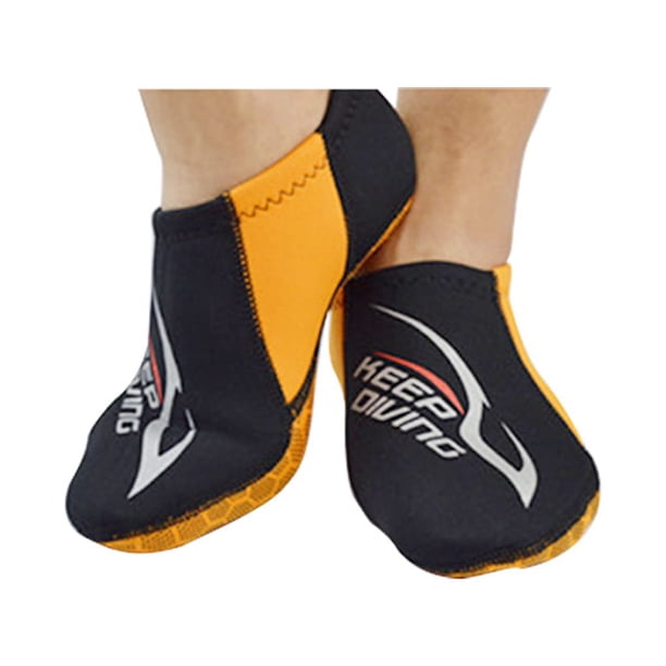 Mantenga el buceo DS-112 Calcetines de buceo de nylon Suministros de snorkeling Zapatos con múltiples tamaños Hombres Mujeres Protector submarino Caliente Riverside Orange 【XS】 Scienceny OD003149-36