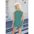 thumbnail image 2 of Camisetas Sin Mangas Plisadas de Verano para Mujer M Verde Guisante, 2 of 8