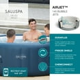 thumbnail image 3 of Bestway SaluSpa Milan AirJet Inflatable Hot Tub with 140 Jets, Blue, 3 of 9